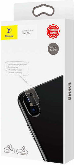 Baseus Lens Glass Film Protecție Cameră Tempered Glass Transparent pentru iPhone X