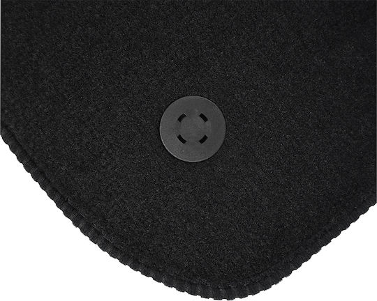Cik Set Front and Back Car Mats 4 Pieces for Fiat Bravo 2007-2015 Black