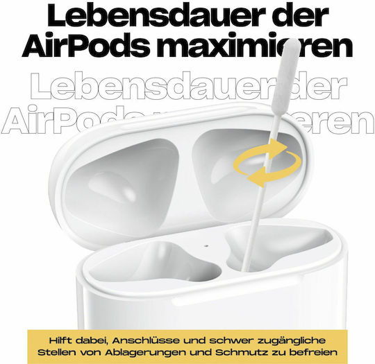 KeyBudz Aircare Cleaning Kit Reinigungsset in Weiß Farbe für Apple AirPods