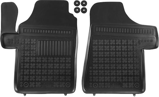 Rezaw Plast Front Mats 2pcs Tray Type for Mercedes-Benz Viano 2003-2014 Black