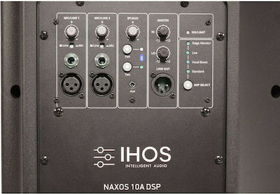 Ihos Naxos 10A DSP Active Speaker PA 200W with Woofer 10" 39.5x36.5x56.5cm.