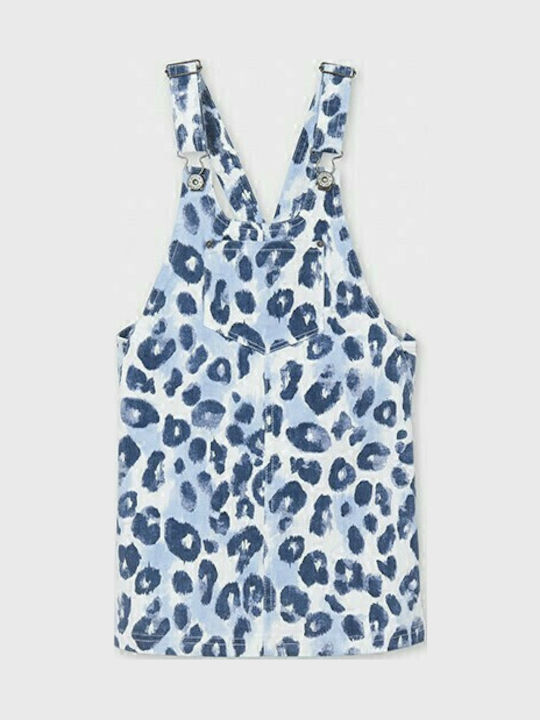 Fustă Salopetă pentru Copii Leopard Albastru