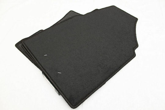 Petex Satz Vorder- und Hintermatten 4Stück aus Teppichboden für Nissan Qashqai 2007-2014 Schwarz