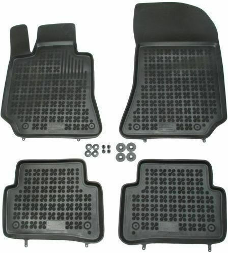 Rezaw Plast Set of Front and Rear Mats 4pcs Tray Type for Mercedes-Benz CLS Class 2012+ Black