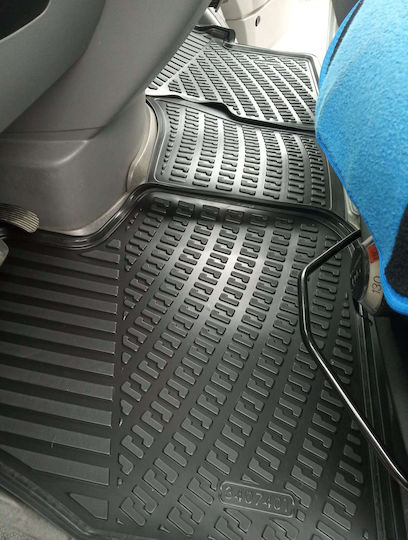 Rizline Set of Front and Rear Mats 2pcs Tray Type for Mercedes-Benz Sprinter Volkswagen Crafter 2007 Black