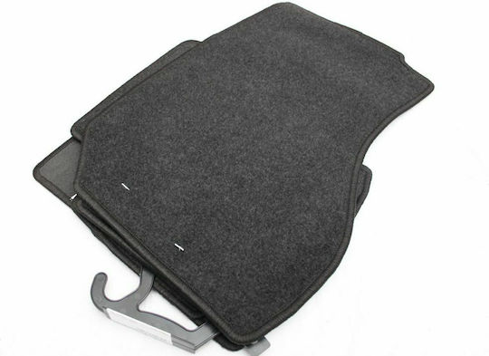 Petex Σετ Μπροστινά και Πίσω Πατάκια 4τμχ για Peugeot 4007 Citroen C-Crosser 2007-2012 Μαύρα