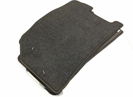 Petex Satz Vorder- und Hintermatten 4Stück aus Teppichboden für Chevrolet Kalos 2002-2011 Schwarz