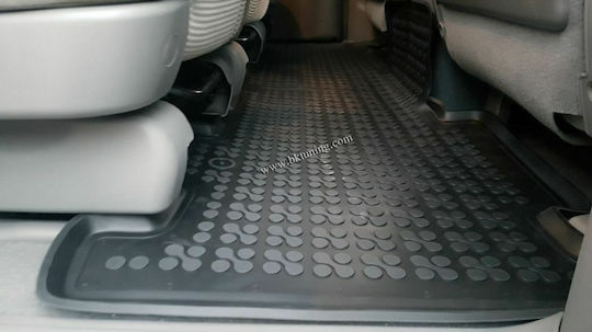 Rezaw Plast Set of Front and Rear Mats 3pcs Tray Type for Kia Carnival 2005-2014 Black