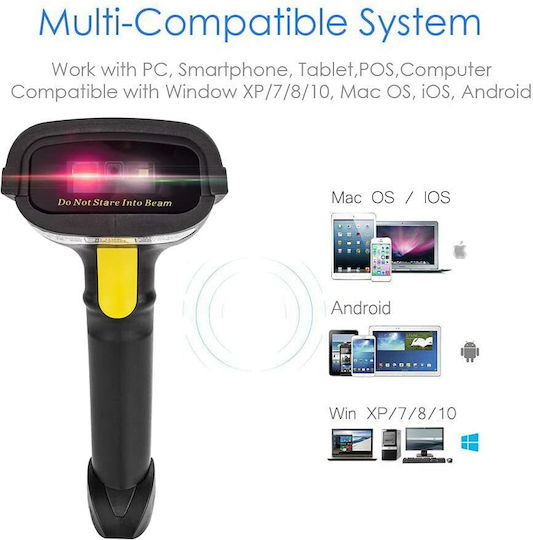 Netum Scanner Χειρός Ασύρματο με Δυνατότητα Ανάγνωσης 2D και QR Barcodes