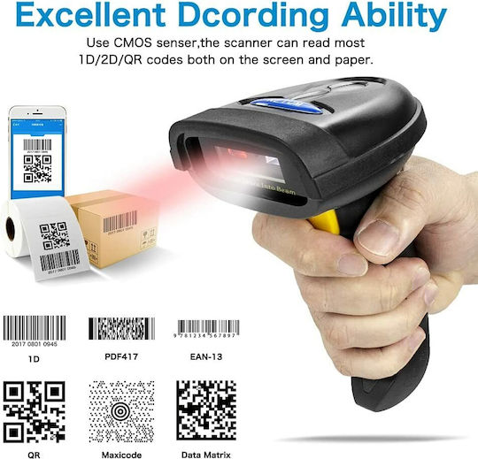 Netum Scanner Χειρός Ασύρματο με Δυνατότητα Ανάγνωσης 2D και QR Barcodes