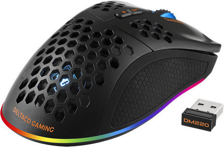 Deltaco GAM-120 Ασύρματο RGB Gaming Ποντίκι 4800 DPI Μαύρο