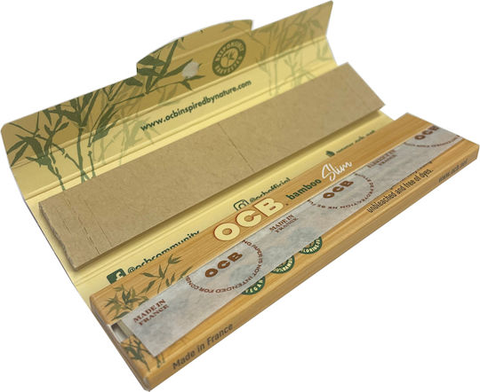 Ocb Bamboo Foițe de Țigări Rulate King Size Slim cu Hârtie de țigări 32 foi 1buc