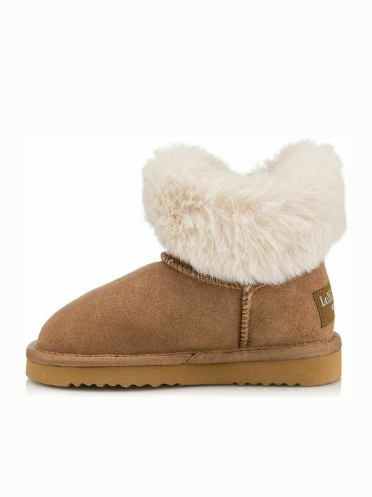 Sveva Suede Kids Boots Brown