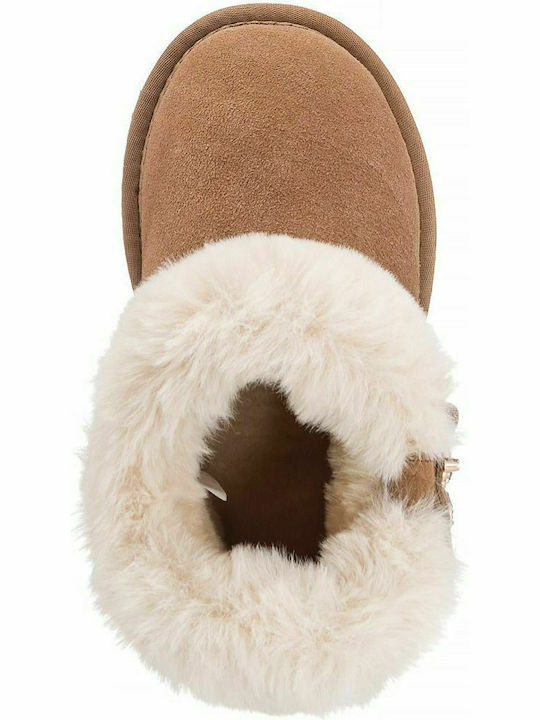 Sveva Suede Kids Boots Brown