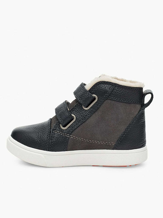 Rennon II Leather Kids Boots with Velcro Blue