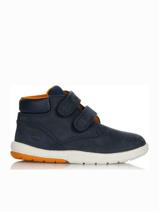 Toddle Tracks H&L Ανατομικά Suede Παιδικά Μποτάκια με Σκρατς Μπλε