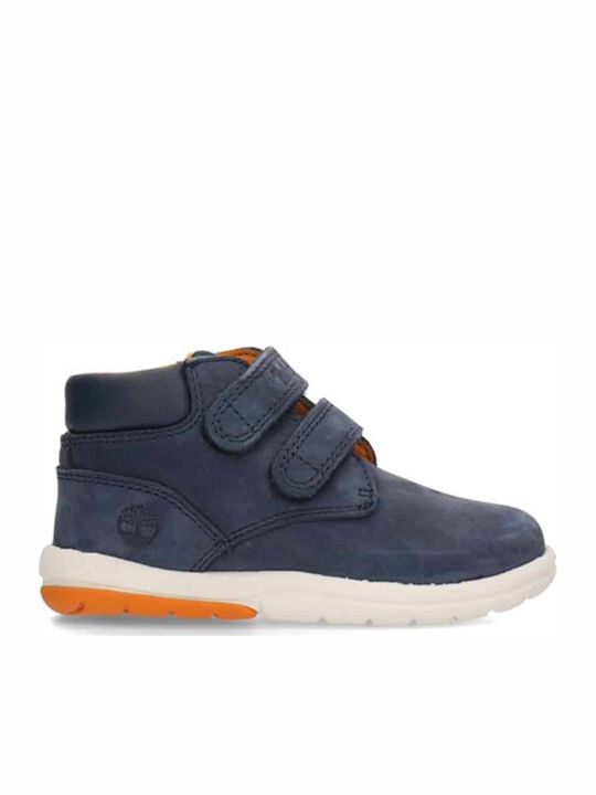 Toddle Tracks H&L Ανατομικά Suede Παιδικά Μποτάκια με Σκρατς Μπλε