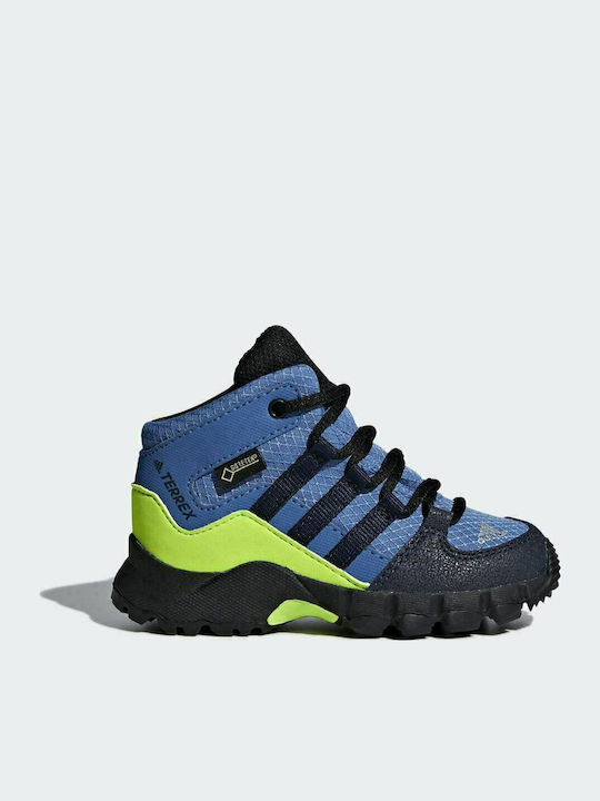 Kids Hiking Boots Terrex Mid Waterproof Trace Royal / Collegiate Navy / Solar Slime