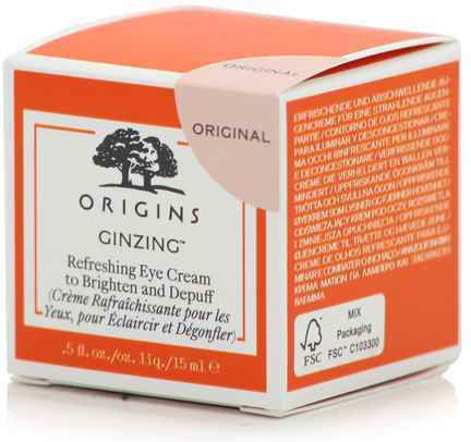 Origins Ginzing Eye Cream for Moisturizing & Dark Circles With Color Light 15ml