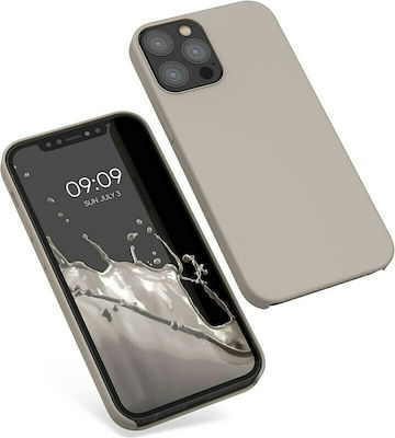 KWmobile Rubber Silicone Back Cover Taupe (iPhone 12 / 12 Pro)