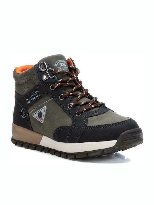 Kinderstiefeletten mit Schnürsenkeln Khaki