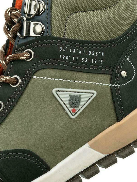 Kinderstiefeletten mit Schnürsenkeln Khaki