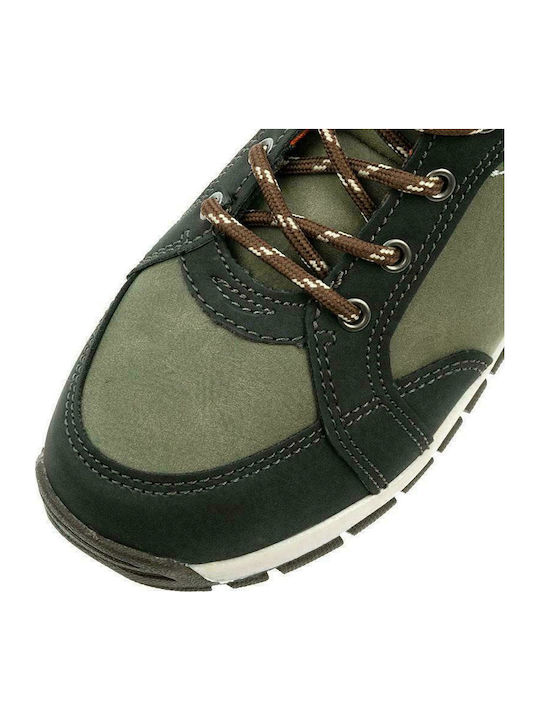 Kinderstiefeletten mit Schnürsenkeln Khaki
