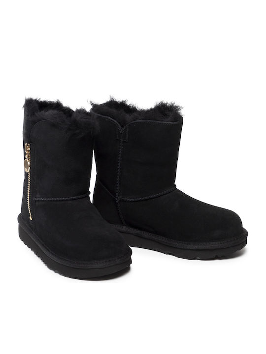 Bailey Kids Boots with Zipper Black