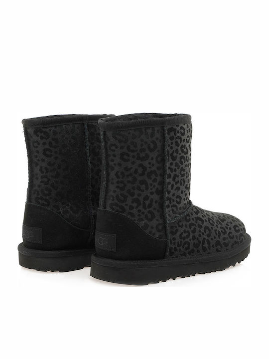 1112388 Suede Kids Boots Black
