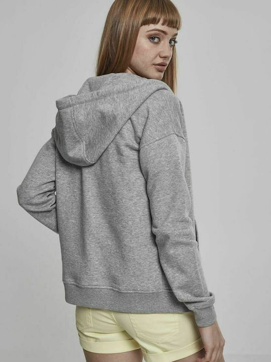 Urban Classics Women's Hooded Cardigan Gray