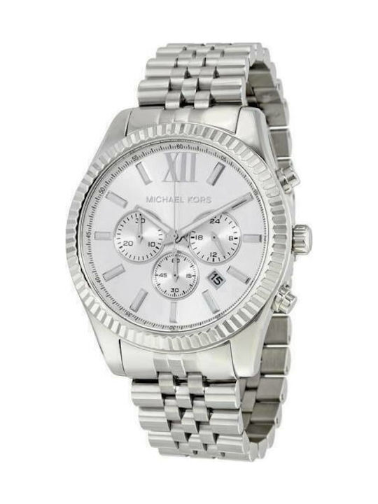 Michael Kors Lexington Ρολόι Μπαταρίας με Μεταλλικό Μπρασελέ