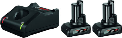 Bosch Set 2 Baterii Unelte Litiu 12V Capacitate 6Ah cu Încărcător GAL 12V-40