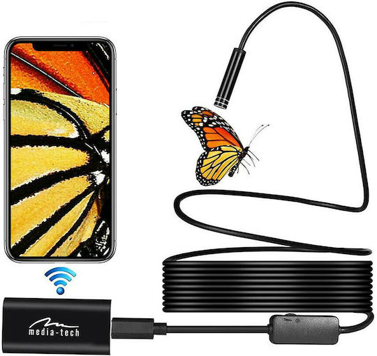 Media-Tech Media-Tech Endoskopkamera Wi-Fi für Mobilgeräte mit Auflösung 1280x720 Pixel und Kabellänge 5m