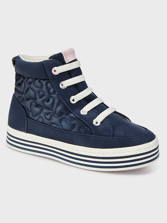 Mayoral Kids Boots with Zipper Navy Blue