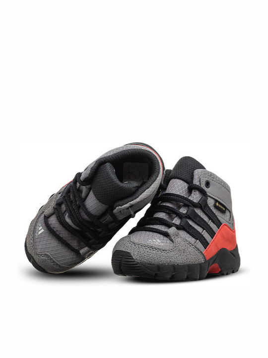 Детски планински обувки Terrex Mid GTX Водоустойчиви Grey Three / Carbon / Matte Silver
