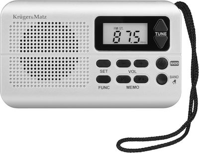 Kruger & Matz KM0819 Radio portabil Cu baterie Argint