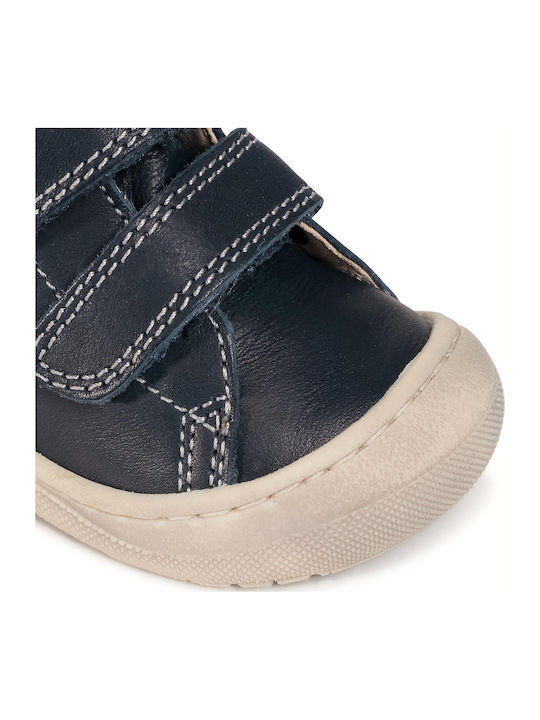 Punky Kids Boots with Velcro Navy Blue