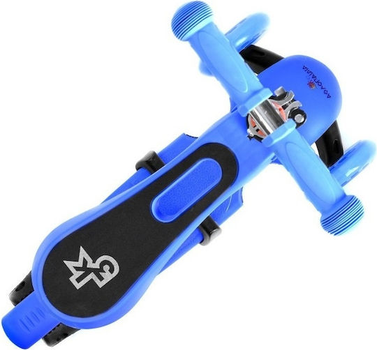 Athlopaidia Kids Scooter 3-Wheel with Seat for 3+ Years Blue