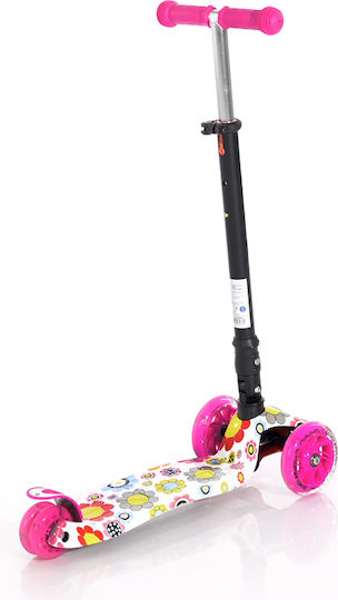 Lorelli Kids Scooter Foldable Rapid 3-Wheel for 5+ Years Pink