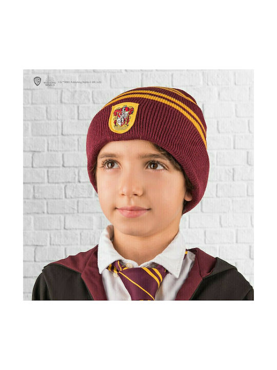 Harry Potter Gryffindor Σετ Παιδικό Σκουφάκι με Γάντια Πλεκτό Μπορντό