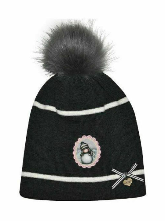 Snowgirl Kids Beanie Knitted Gray