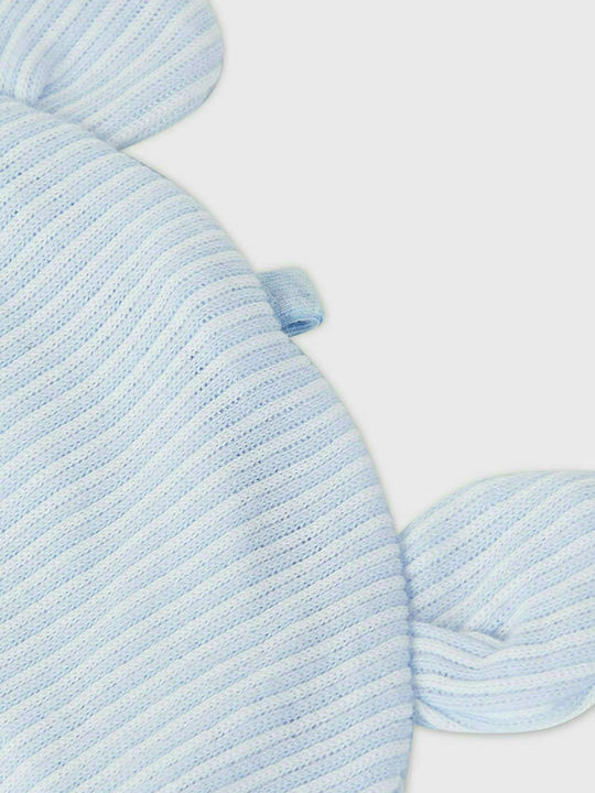 Kids Beanie Set with Gloves Fabric Light Blue for Newborn