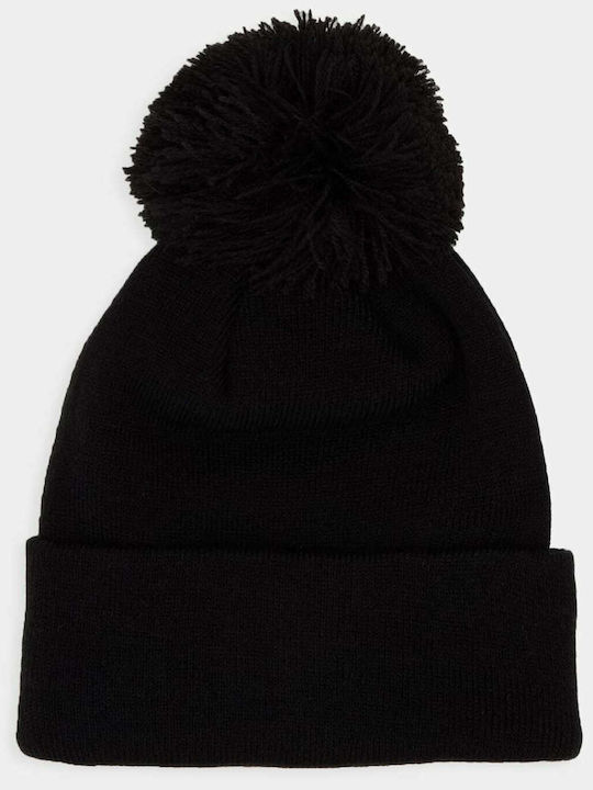 Velly Kinder Beanie Gestrickt Schwarz