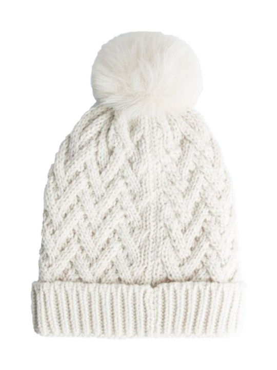 Pepe Jeans Kids Beanie Knitted Beige