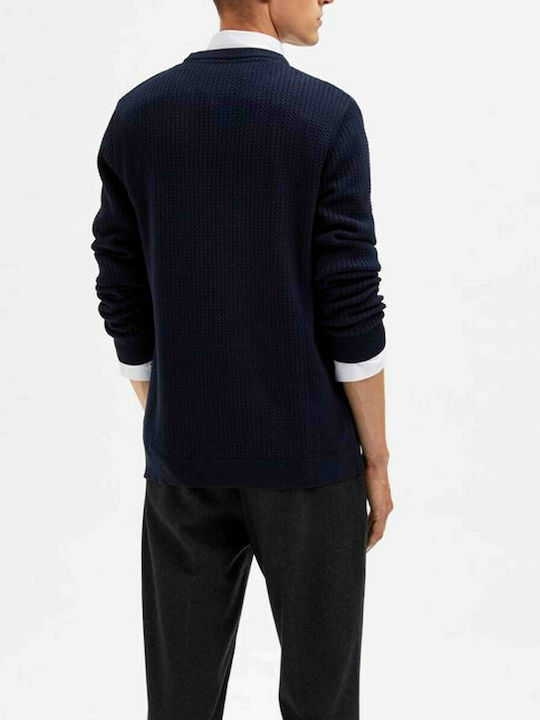 PULLOVER MALE KNIT OCO100 BLUE