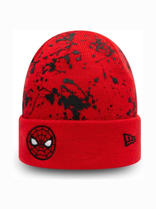Spiderman Παιδικό Σκουφάκι Πλεκτό Κόκκινο