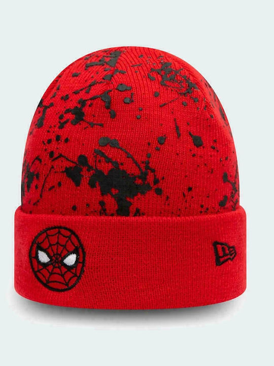 Spiderman Παιδικό Σκουφάκι Πλεκτό Κόκκινο