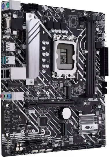 Asus Prime H610M-A D4 Motherboard Micro ATX με Intel 1700 Socket 90MB19P0-M0EAY0