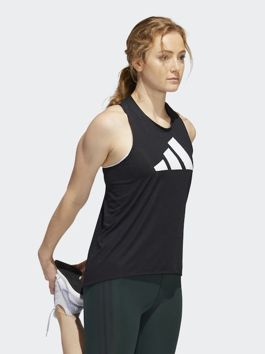 3 Stripes Women's Summer Blouse Sleeveless Striped Black