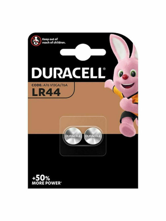Duracell Long Lasting Power Αλκαλικές Μπαταρίες Ρολογιών LR44 1.5V 2τμχ